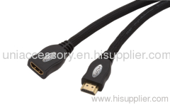 Great speed male to female HDMI cable black color