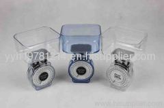 Transparent plastic material mechanical kitchen scale