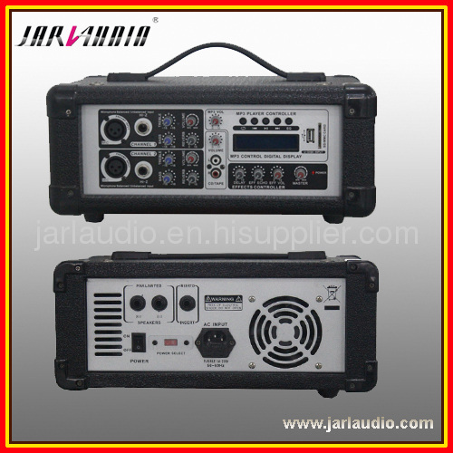 PA audio mixer power mixer with USB/LCD/SD