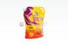 Plastic Standing and printed juice / drink Spout Pouch, Liquid spout bag with handle
