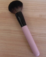 Dense Goat Hair Makeup Powder Brush with Pink Handle