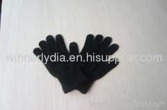 Black acrylic knitted touch screen for promotion gift
