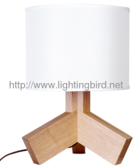 Lightingbird New Wood Table Lamp with TC shade