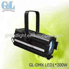 GL-DMX LED1*200W led fresnel spot light