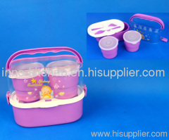 Plastic School Lunch Box With Handle