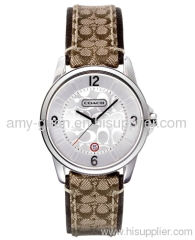 LADYS COACH CLASSIC SIGNATURE BAND & FACE 14501184 COACH WATCH