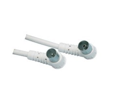 Coaxial TV Aerial Cable Male To 90 Degree Female