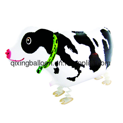 walking cow foil balloon