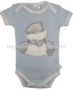Short sleeve round neckline infant bodysuit