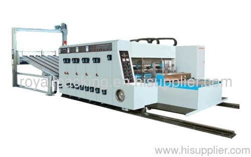 MJBL-1 Series High-Speed Corrugated Paperboard Flexo Printing, Slotting and stacking Machine (Automatic Feed)