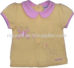 100% cotton Baby's short sleeve