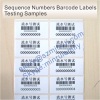 Custom Sequence Numbers of Adhesive Barcode Labels