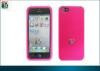 Pink Flat Silicon Gel Case, Skin-Tight Silicone Cover For Iphone 5 Protective Case Oem
