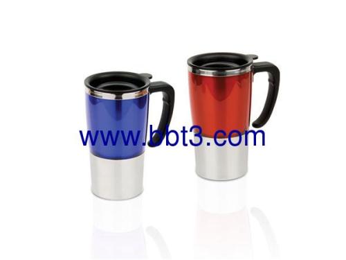 Travel stainless mug with double wall