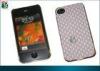 Lightweight, Durable Pc Chrome Plating Pc Hard Cover For Iphone 4 / 4s With Pu Sticker