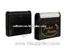 Portable and Rectanglepre inked pocket stamp with Black, Grey Handle for Return address and message