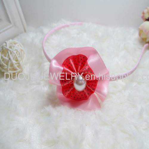 Children Hair accessories, Children Hair ornamentFG1201 Flower hair band with pearl
