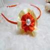 Children Hair accessories, Children Hair ornament FG1201 Flower hair band with pearl