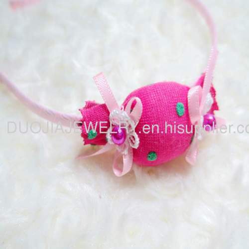 Handmade Children Hair accessories, Children Hair ornamentFG1204 Candy shape hair band 