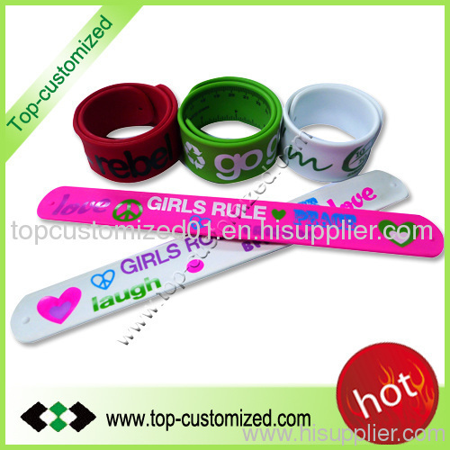 Custom slap wrap bracelet