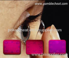 UV contact lenses for marked cards|poker cheat|gamble cheat