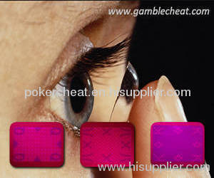 UV contact lenses for marked cards|poker cheat|gamble cheat