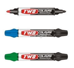 Double-headed whiteboard marker with 2 colors WB-8801