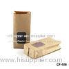 Moisture Proof Kraft Paper Coffee Packaging Bags With Clear Window