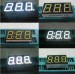 led 7-segment 3 digit white common cathode display ;