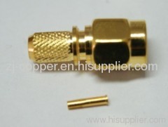 RP SMA MALE CRIMP FOR H155