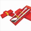 Set of 2 big head-spoon chopsticks