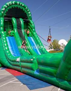 amazon zip line inflatable for business rental