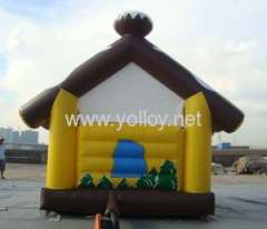 Inflatable cabin jumping bouncy house