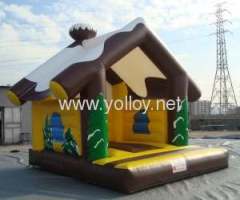 Inflatable cabin jumping bouncy house