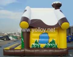 Inflatable cabin jumping bouncy house