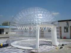 Clear inflatable bubble meeting room dome tent