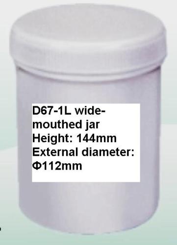 D67-1L wide-mouthed jar