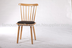 Beech frame with PU cushion seat dining room side chairs