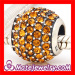 Pave Crystal european Beads