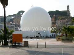 outdoor inflatable white portable projection dome