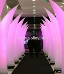 Decorative inflatable lighting horns