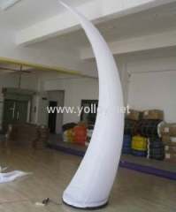 Decorative inflatable lighting horns