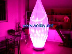 Portable inflatable colorful light bulb