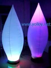 Portable inflatable colorful light bulb