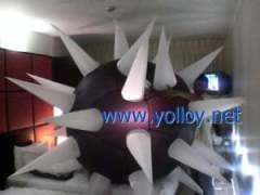 3ft inflatable spiked lighting spheres