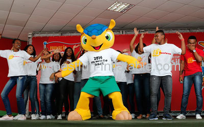 Mascot Costume of The 2014 FIFA World Cup Brazil