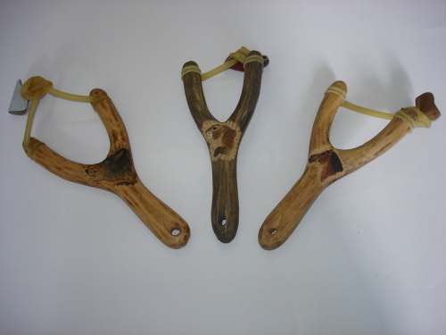 Exquisite Wood Carved Animal Slingshot