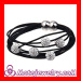 Leather Bracelets Crystal Balls