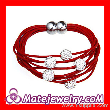 Leather Wrap Bracelets With Beads