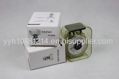 Household scales/plastic material mechanical mini kitchen scale